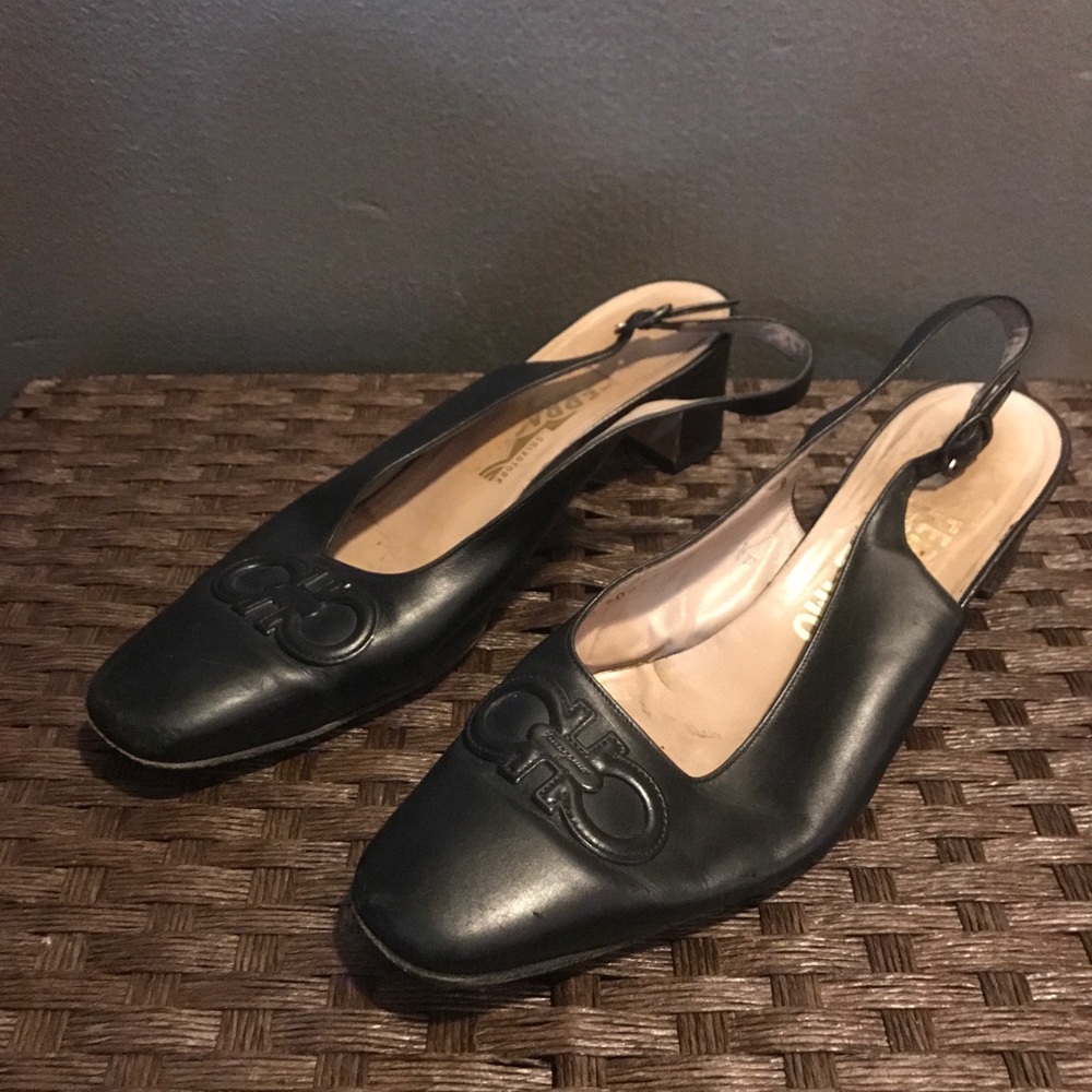 Ferragamo sling backs